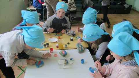 Изготовление поделки.