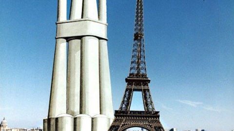 платформа в Норвегии и Эйфелева башня