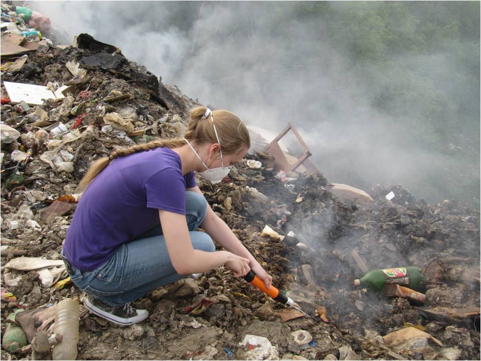 исследование состава воздуха на свалке